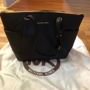 Michael Kors Black Zip Shoulder Bag